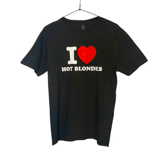 I ♥️ HOT BLONDES T-Shirt schwarz