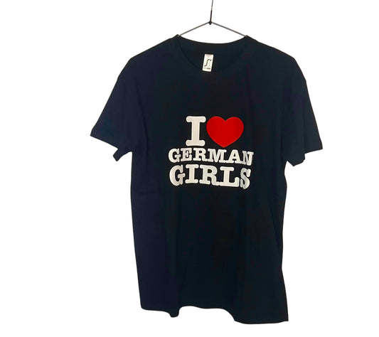 I ♥️ GERMAN GIRLS T-Shirt schwarz