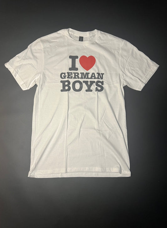 I ♥️ GERMAN BOYS T-Shirt weiß