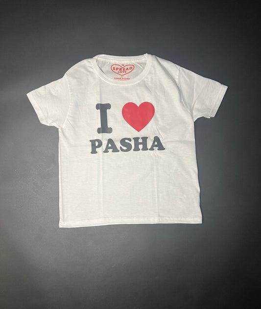 I ♥️ PASHA Crop-Top weiß