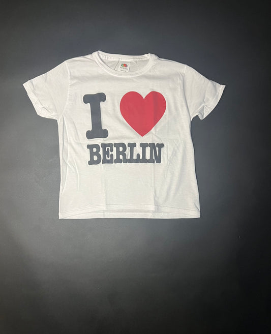 I ♥️ BERLIN Crop-Top weiß