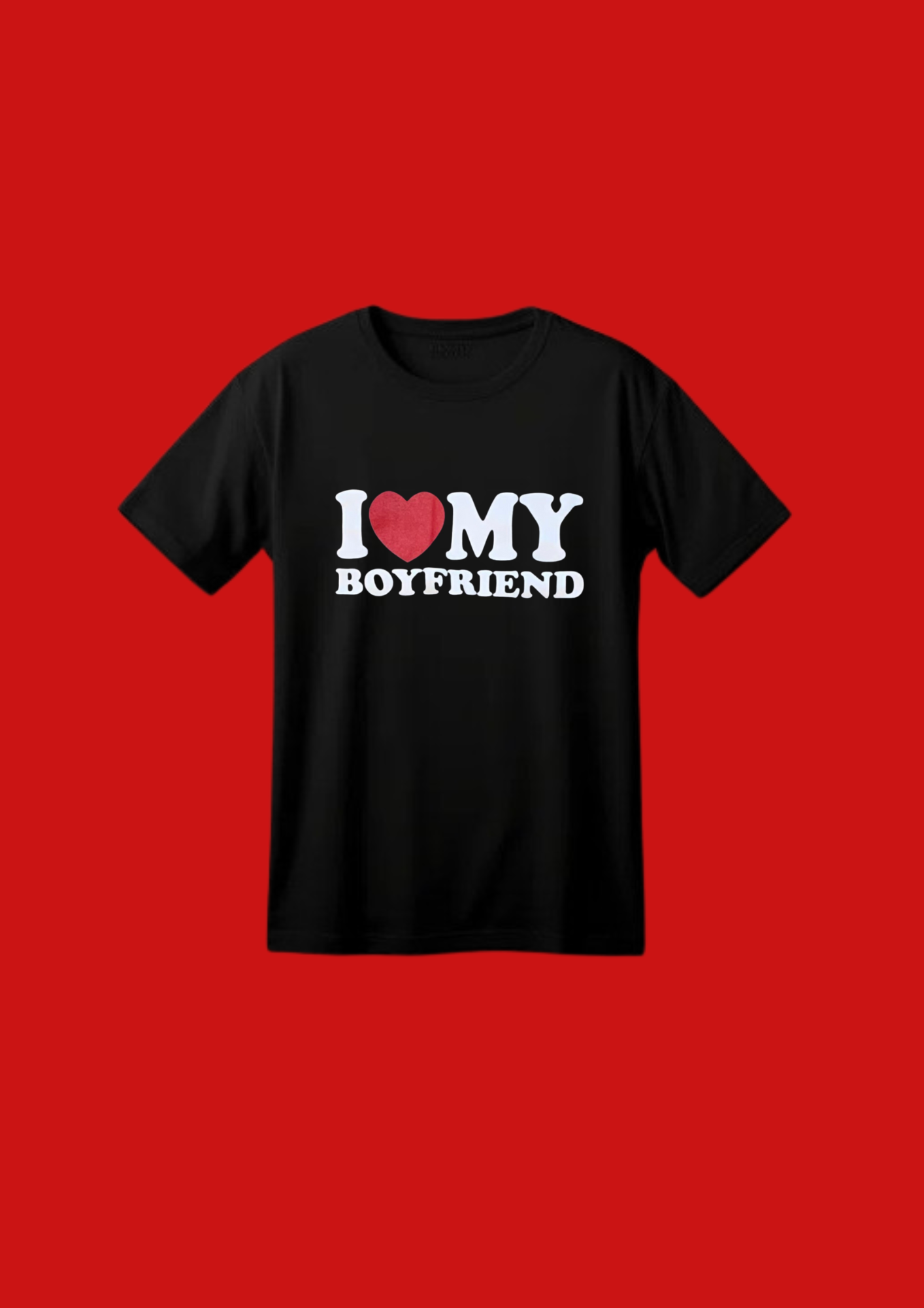 I ♥️ MY BOYFRIEND T-Shirt schwarz