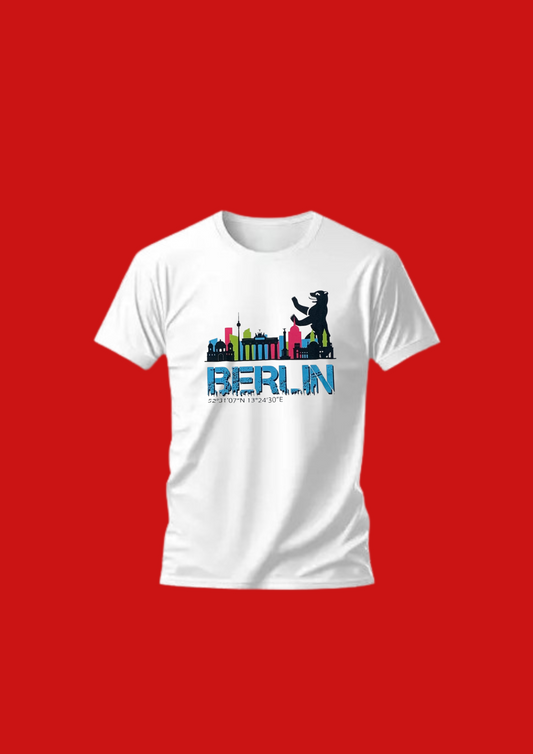 BERLIN Skyline T-Shirt weiß